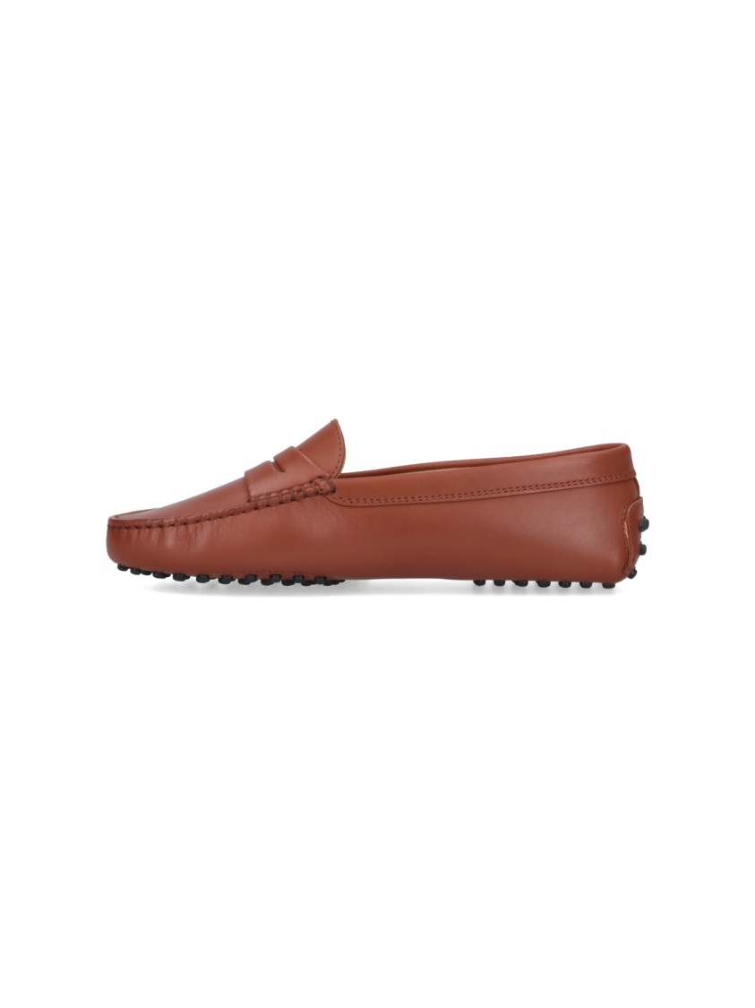 TOD'S TOD'S "GOMMINO" MOCCASINS – BROWN 