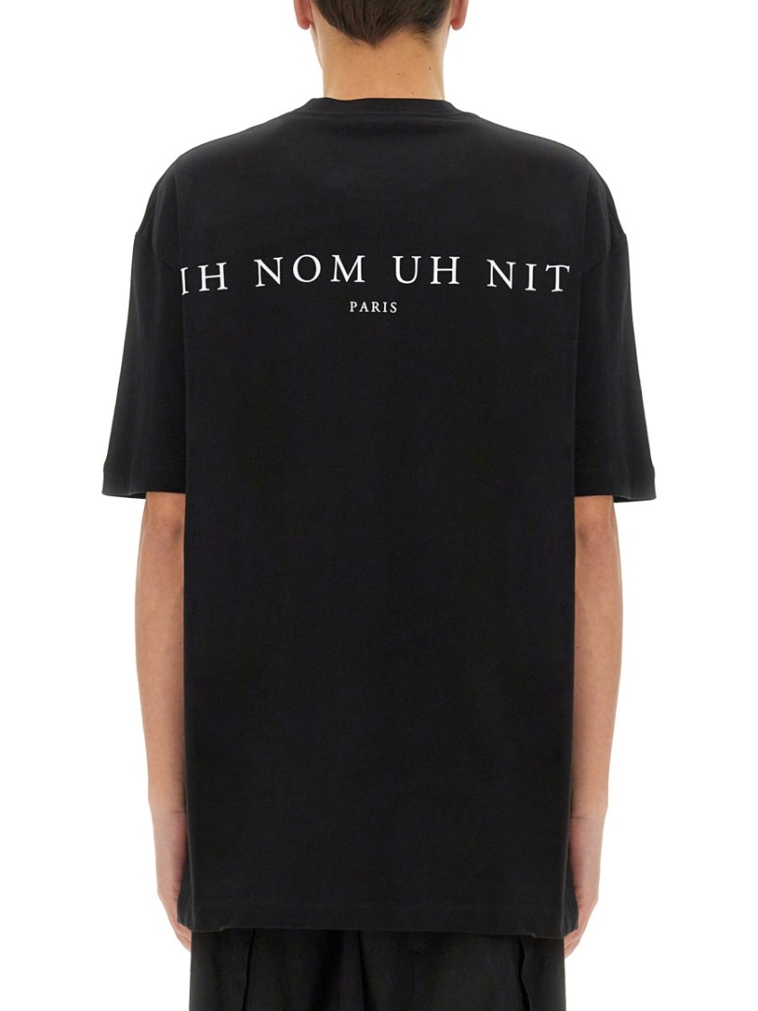 Ih Nom Uh Nit Leopard Mask Print T-shirt In Black