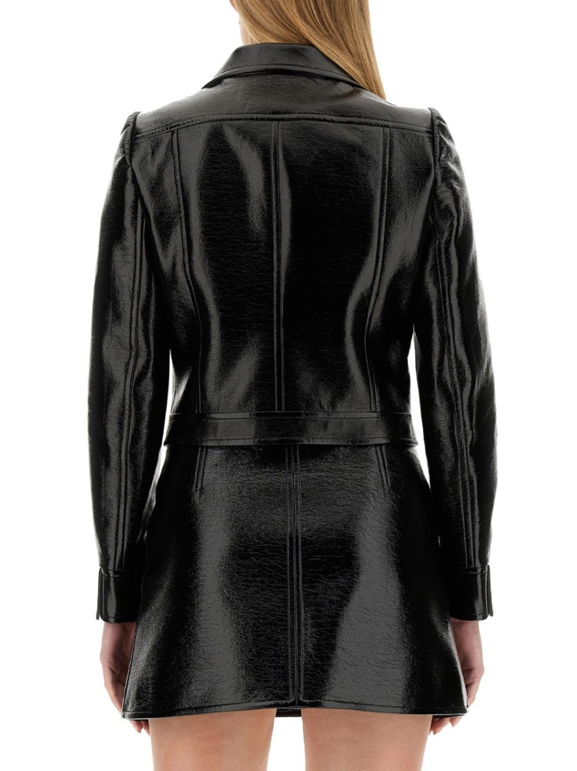Courrèges Courreges Women Reedition Vinyl Jacket In Black