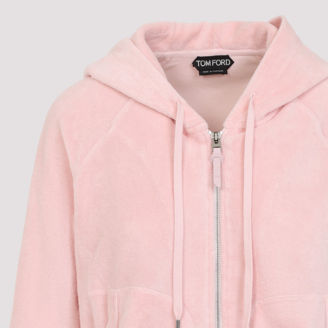 Tom Ford Towelling Hoodie With Hood And Pockets In Orange