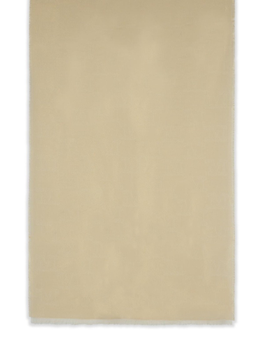 Max Mara Whiskey Beige Viscose Blend Scarf In Neutrals