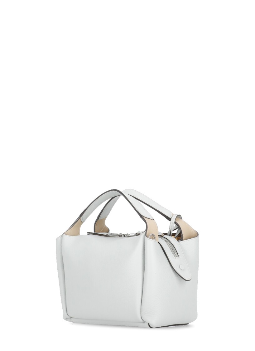Shop Tod's Light Blue Leather Hand Bag