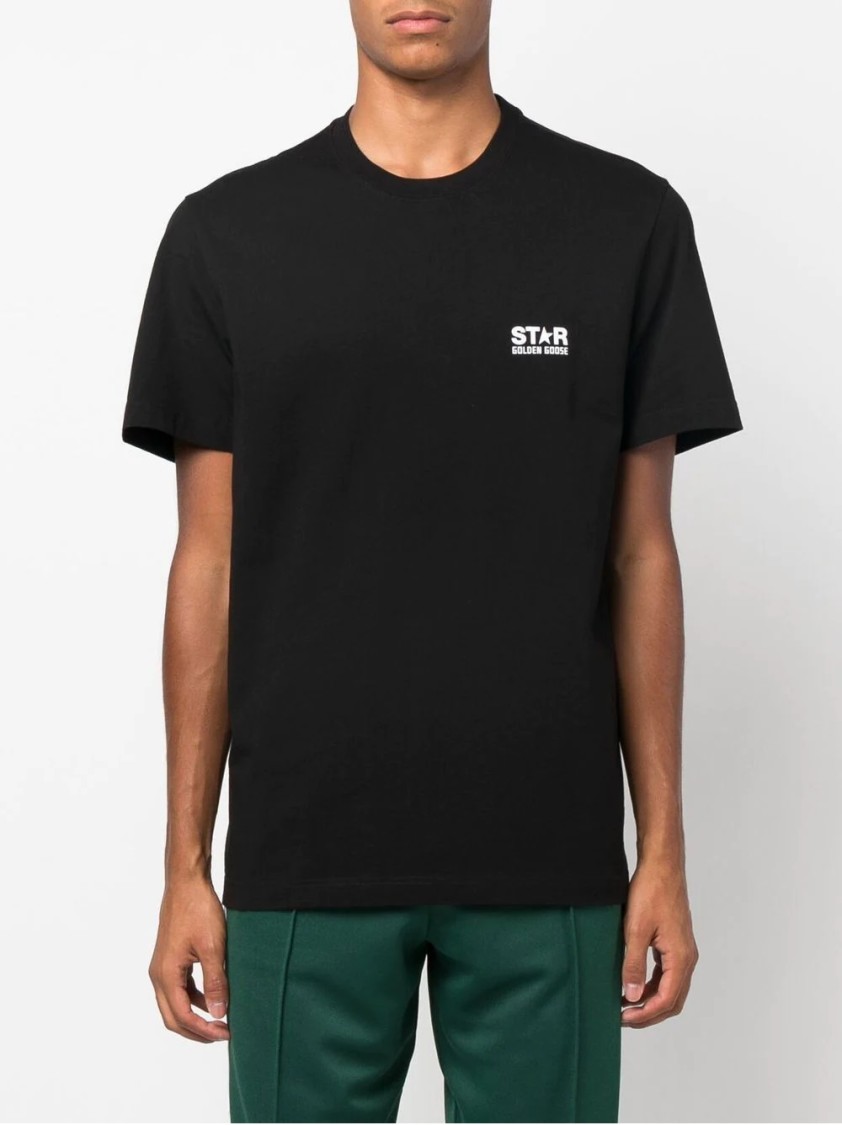 Golden Goose Star Ms Regular T-shirt In Black