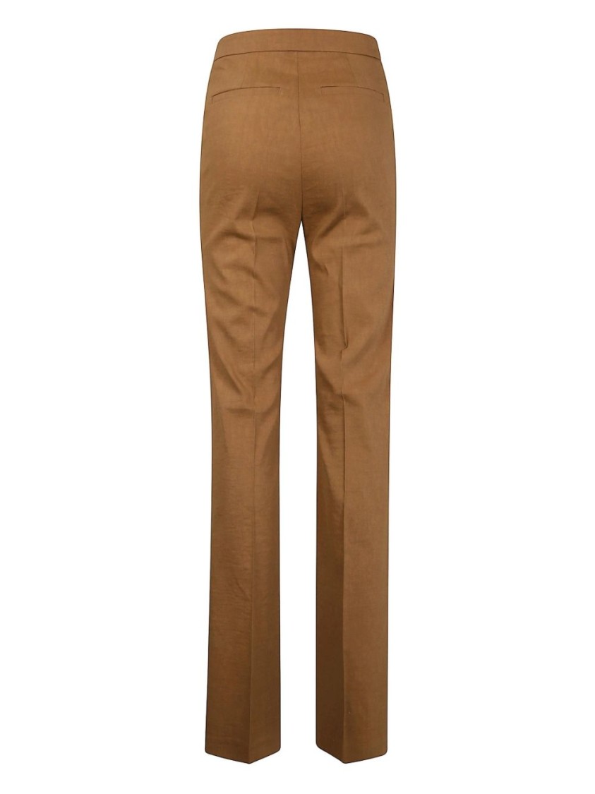 Pinko High-waisted Straight-leg Trousers In Viscose Blend