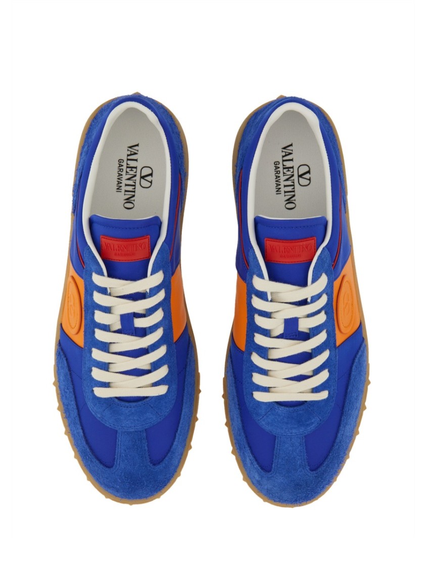 Valentino Multicolor Split Leather And Leather Upvillage Sneakers