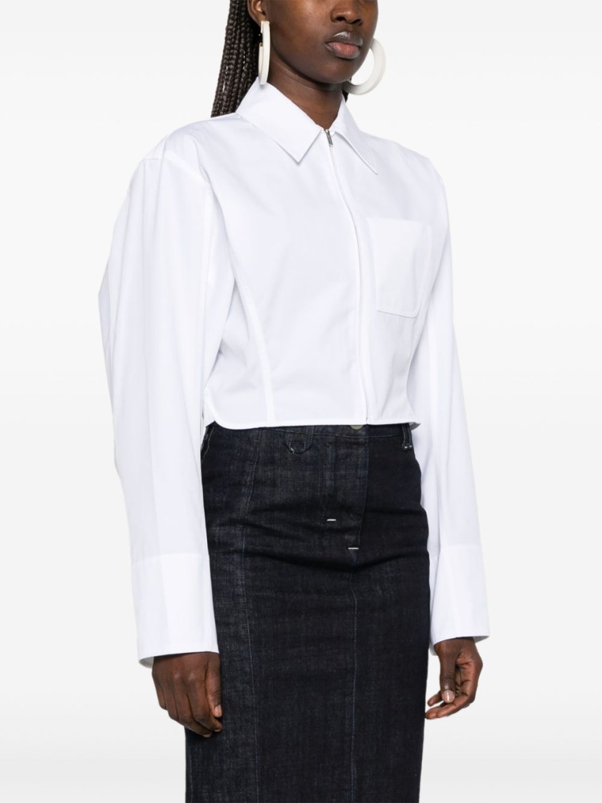 Jacquemus Women La Chemise Bahia Courte Shirt In White