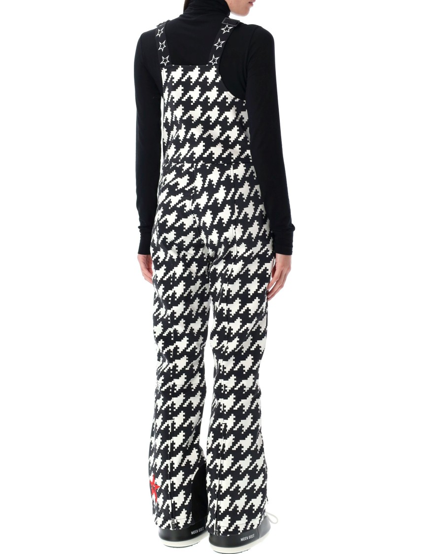 Perfect Moment Blackwhite Houndstooth Pattern All-in-one In Black