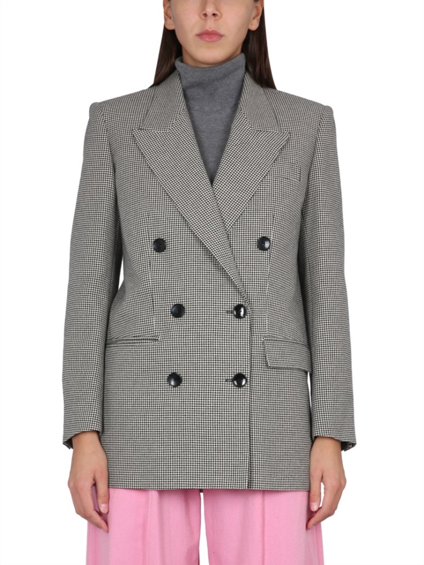 Isabel Marant Nevim Double-breasted Jacket In Grey