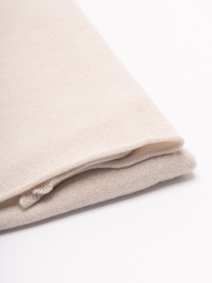 Drumohr Cashmere Scarf With Refined Finishdrape In Neutral