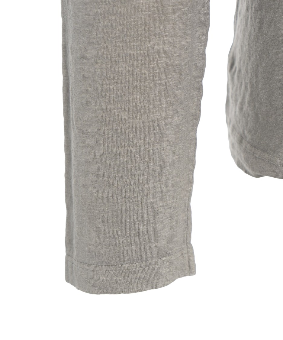 Daniele Fiesoli Linen Blend Longsleeve Shirt With Ribbed Collar