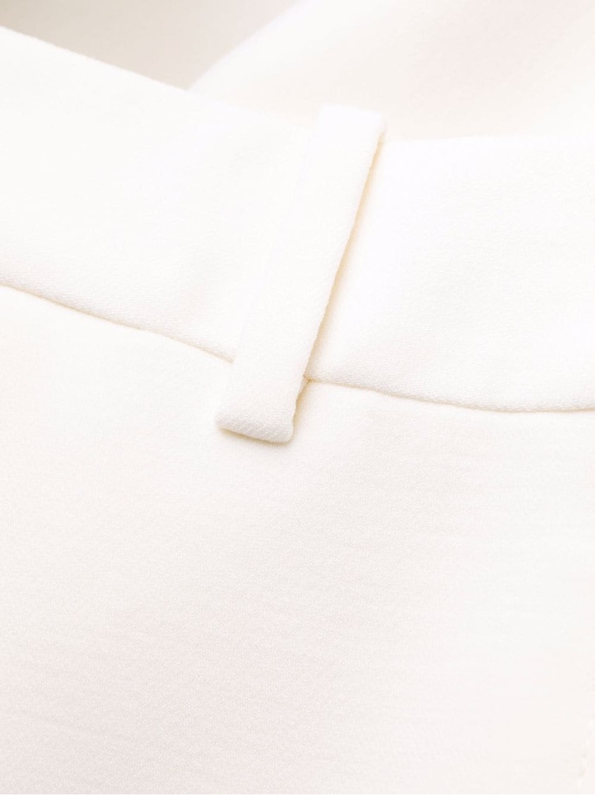 Ermanno Scervino Tailored High-waist Trousers With Subtle Pleats In White