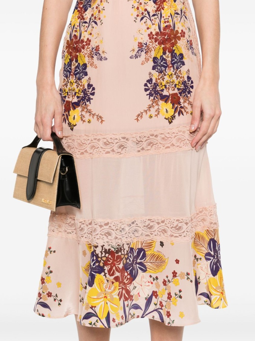 Farm Rio Floral Lace Slip Dress