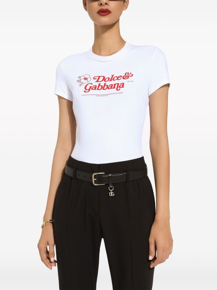 Dolce & Gabbana Timeless Black Leather Belt In Black