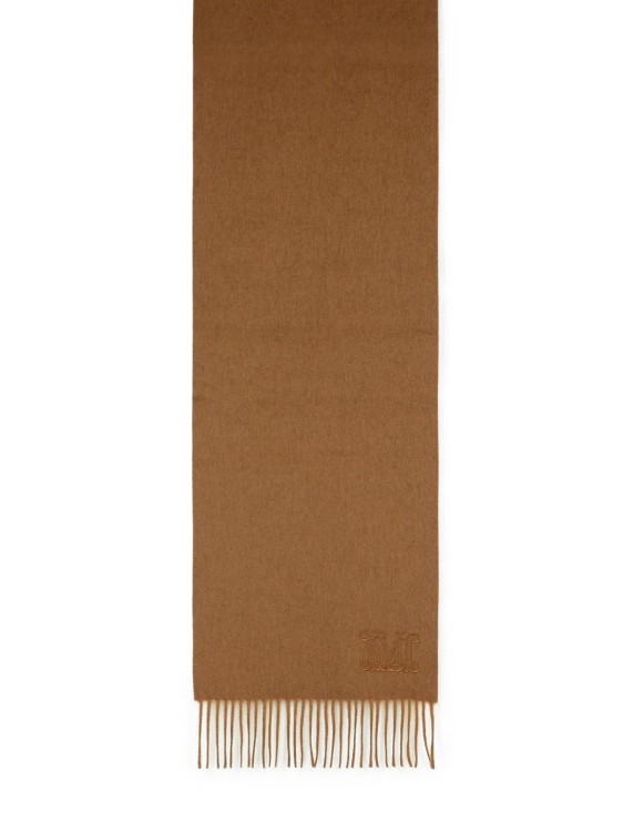 スカーフ Max Mara 'Wsdalia' Cashmere Stole With Brown 'Monogram' Max Mara Wsdalia Cashmere Scarf | Hangar9 Designer Fashion