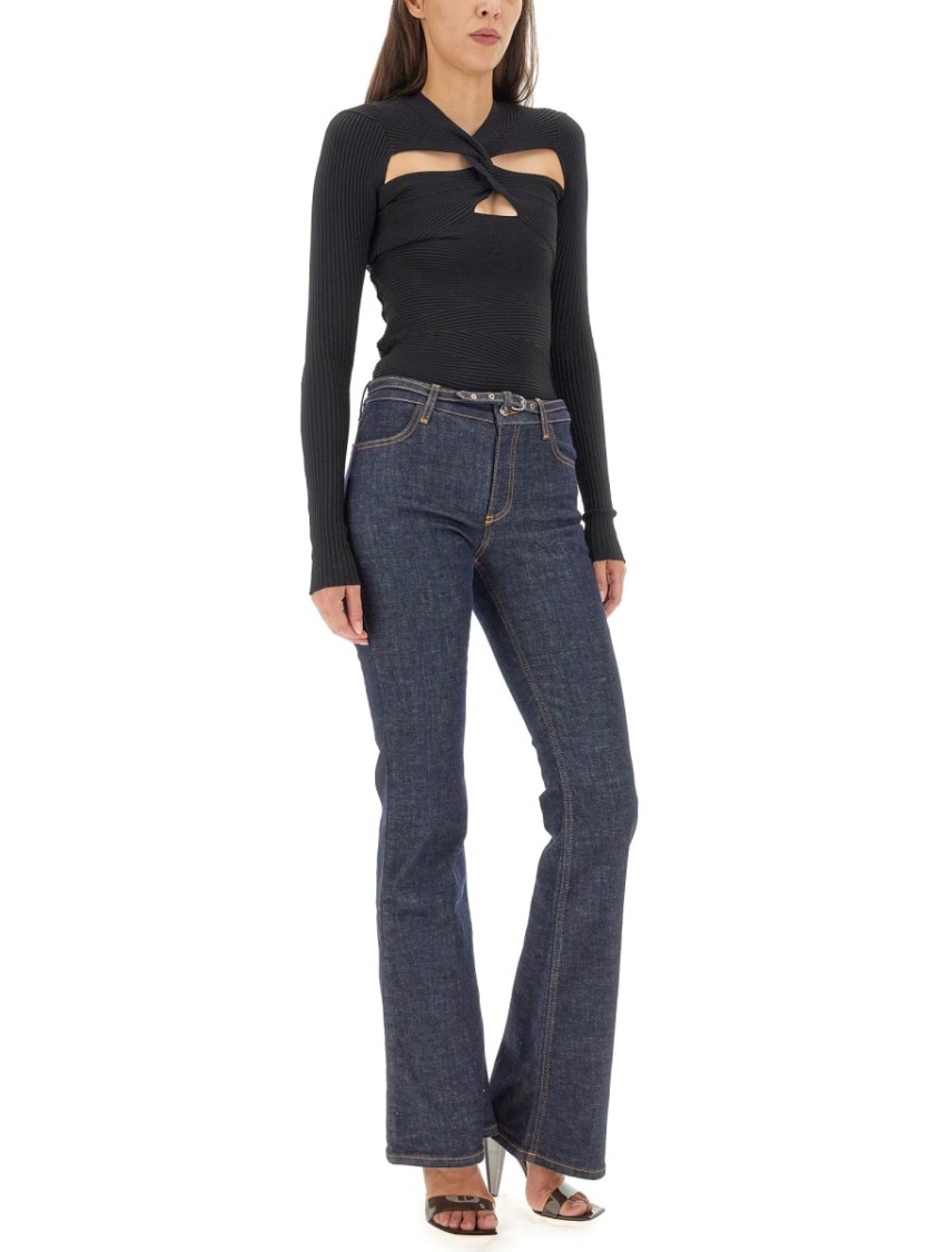 PHILOSOPHY DI LORENZO SERAFINI PHILOSOPHY DI LORENZO SERAFINI CUT-OUT FRONT MESH TOP