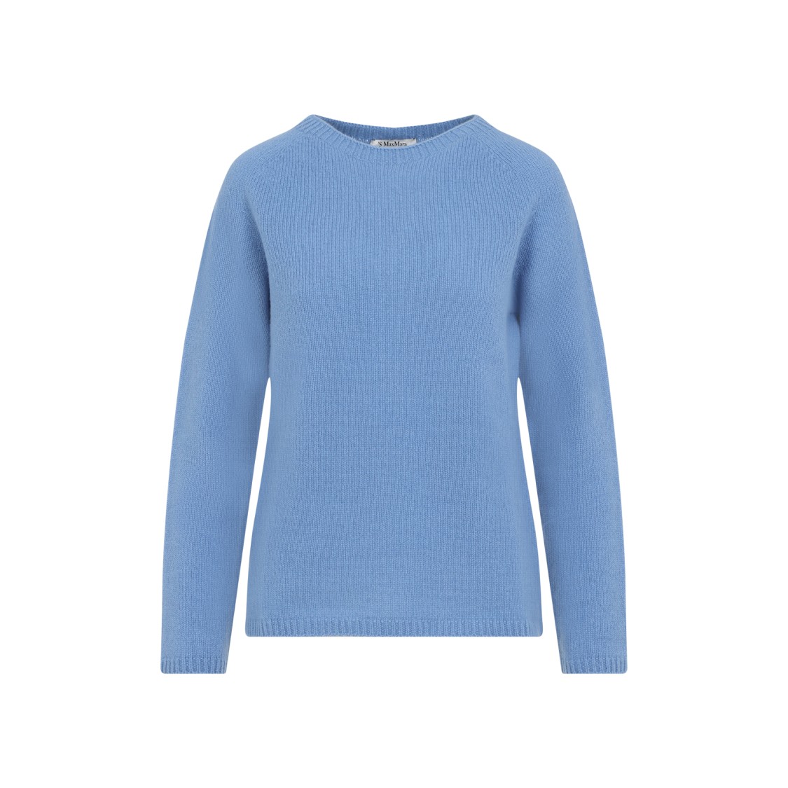 Max Mara Relaxed Fit Blue Wool-cashmere Sweater In Blue