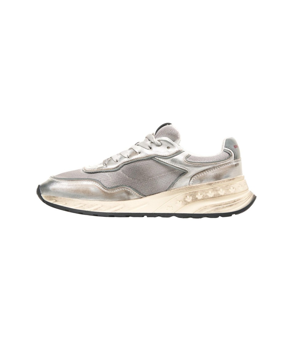 DSQUARED2 DSQUARED2 SPRINTER SNEAKERS WITH CONTRASTING HEEL DETAIL