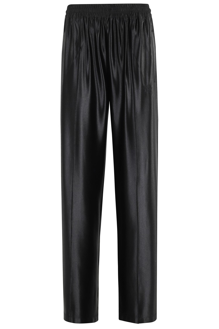 Alexander Wang T T By Alexander Wang Relaxed Track Pants With Drawstring Waist In Black