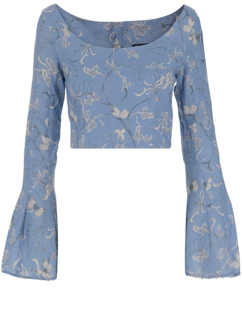 Agua By Agua Bendita Limoncillo Lymanopoda Short Top In Blue