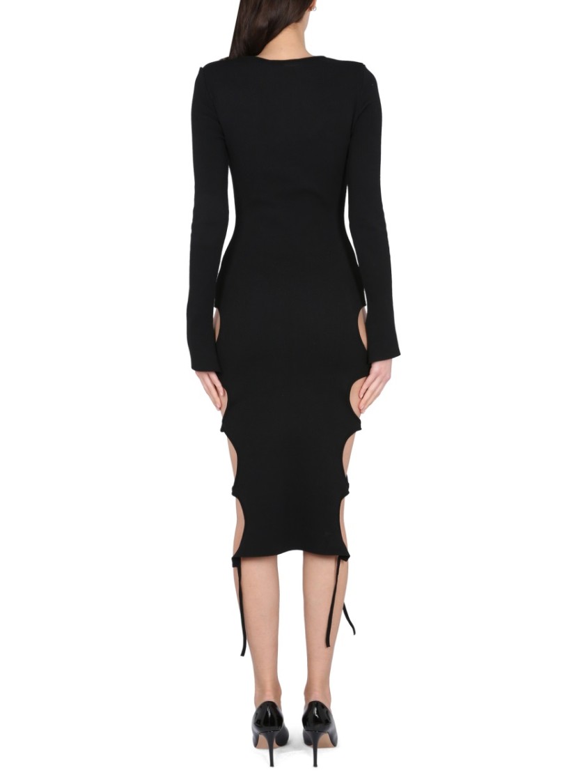Andreädamo Midi Dress With Cut-out Details