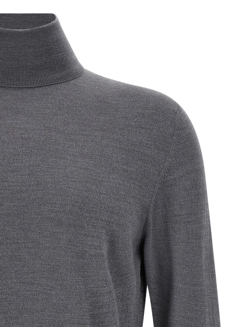 Zanone Lightweight Grey Flexwool Sweater In Gray