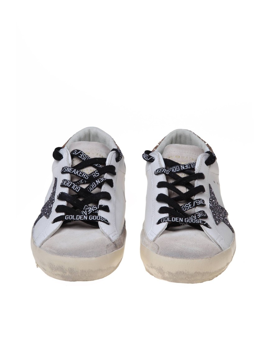 Golden Goose Leather And Suede Sneakers In White