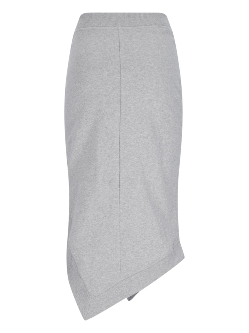 Shop Attico The Midi Skirt – Grey