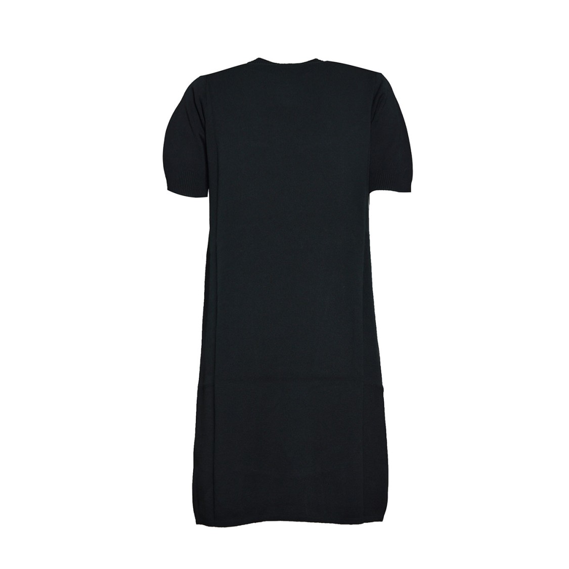 N°21 Black Cotton Short Dress With Pockets