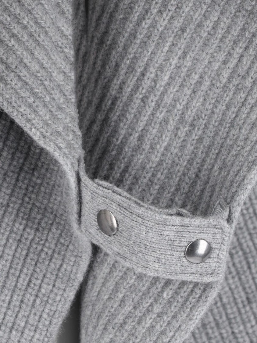 Shop Stella Mccartney Wool And Cashmere Cape – Grey