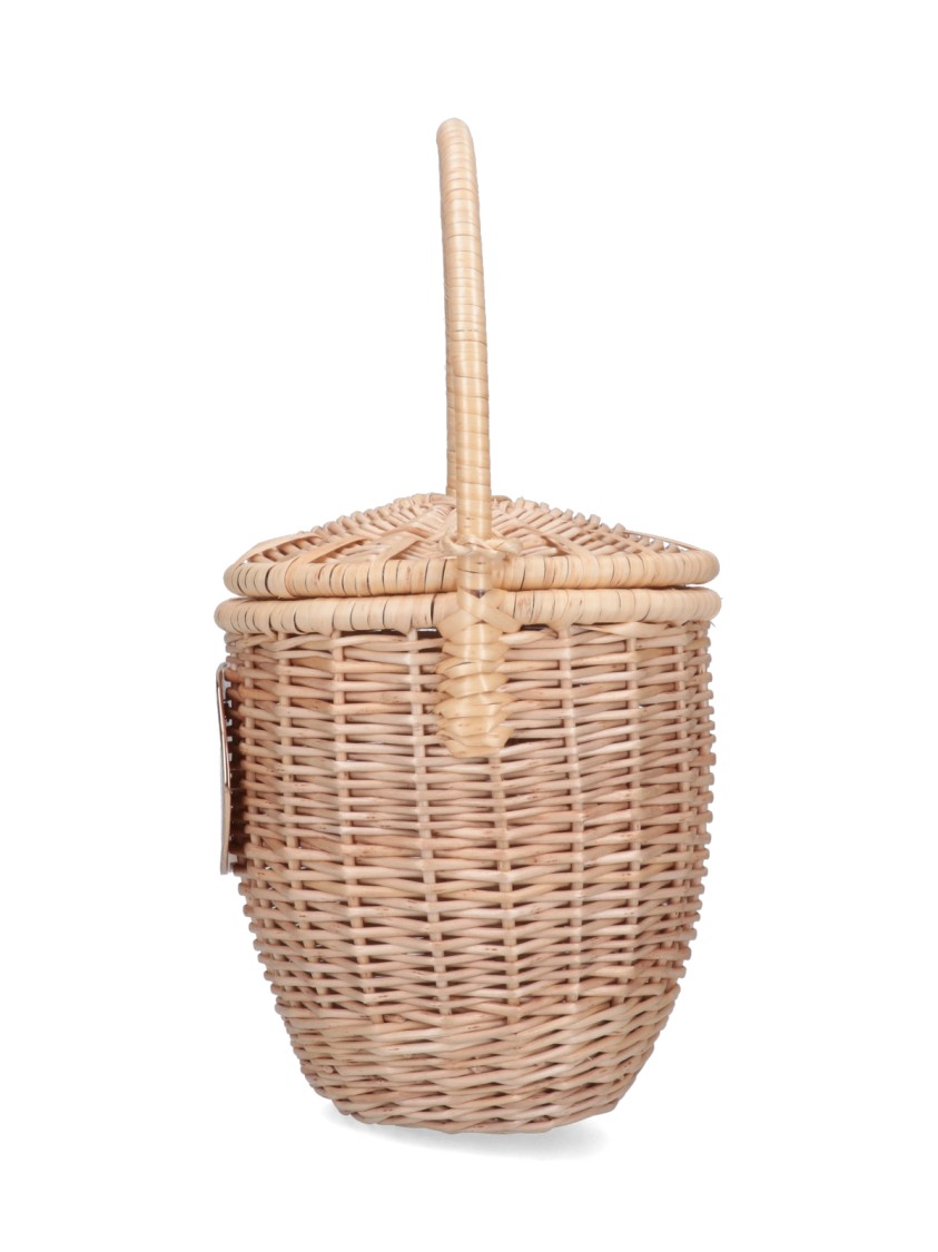 Patou Woven "bucket" Bag – Beige In Neutrals