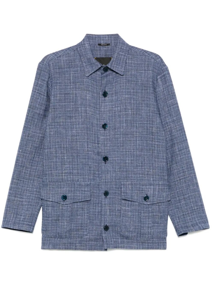 Sartorio Napoli Fun Overshirt In Blue