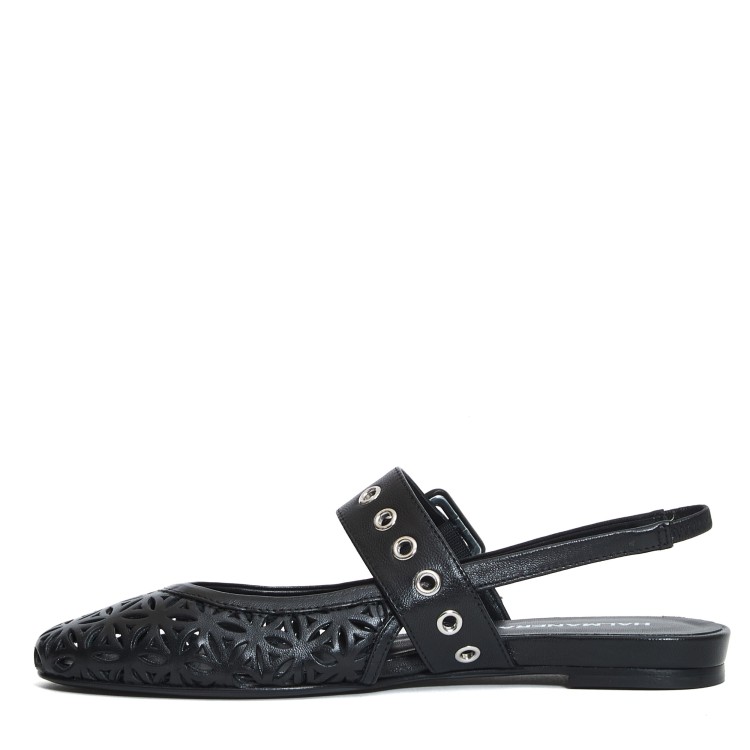 フラットシューズ Halmanera Slingback Flat Laserata Pelle Nera Halmanera Slingback Flat Laserata Pelle Nera | THE LIST