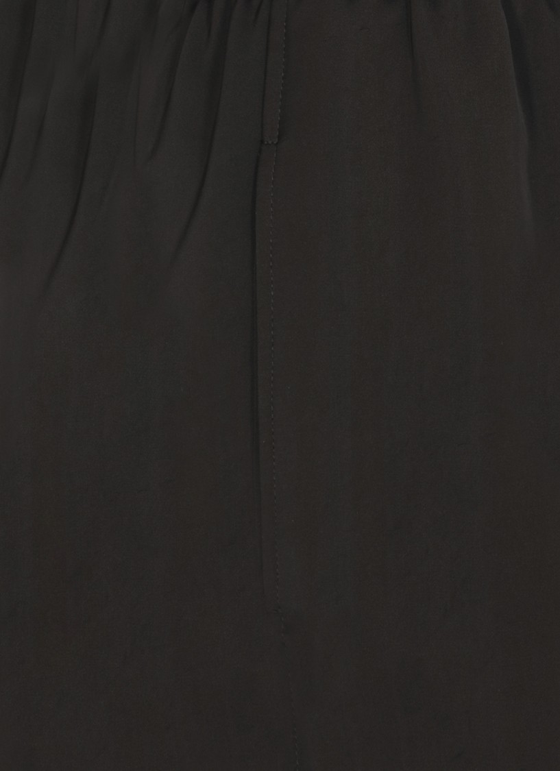 Fabiana Filippi Wide-leg Satin Trousers In Black