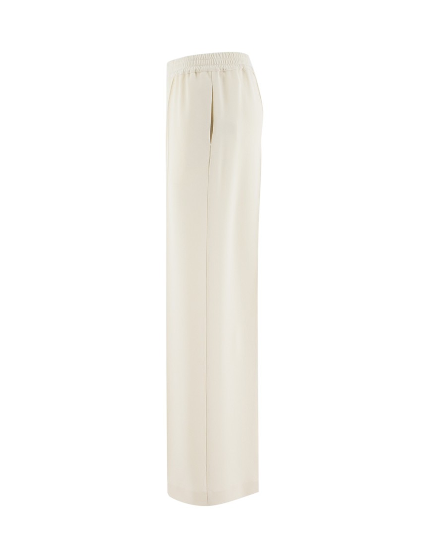 Shop Aspesi Wide Straight Leg Natural Trousers In Neutrals