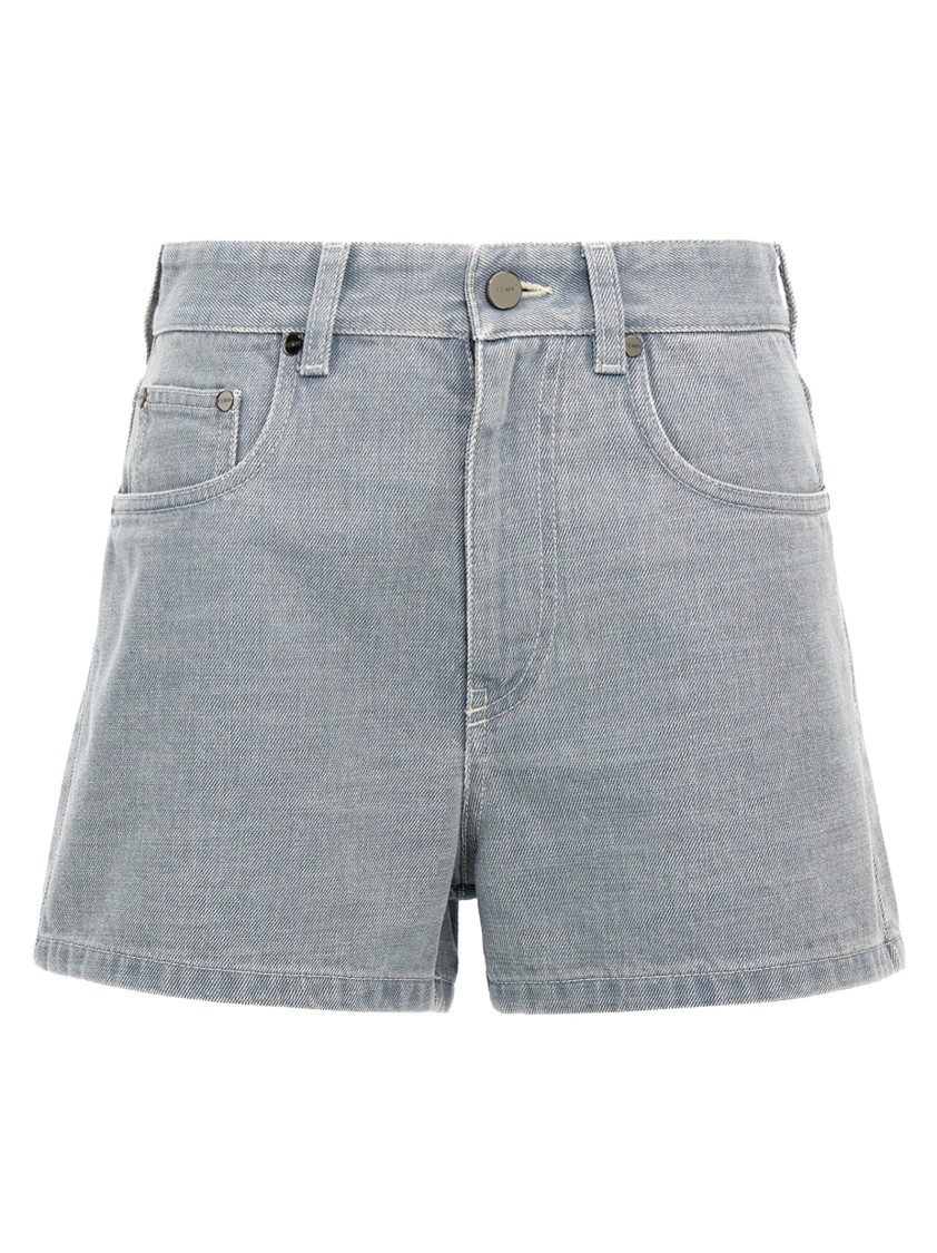 Fendi Tailored Shorts With Pockets And Loops In Gray