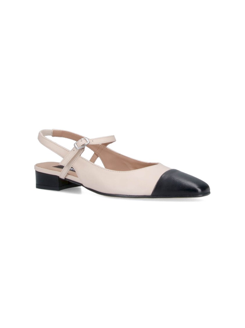CAREL CAREL "OCEANO" SLINGBACK MULES – BEIGE 