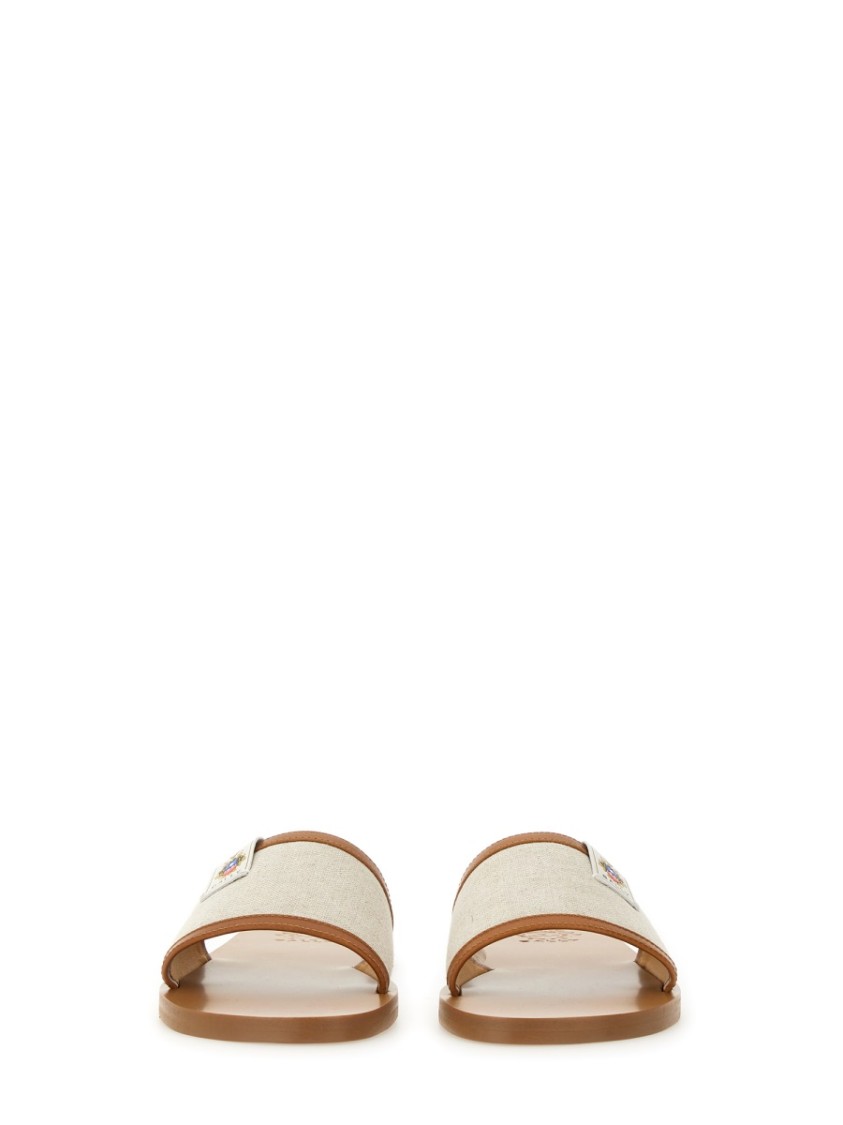 Shop Bally "sollie" Slide Sandals In Neutrals