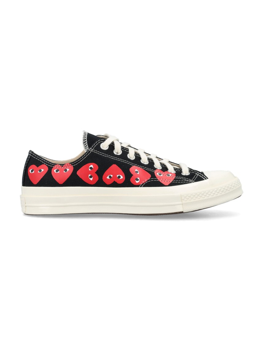 COMME DES GARCONS X CONVERSE COMME DES GARÇONS X CONVERSE MULTI HEART LOW TOP SNEAKERS