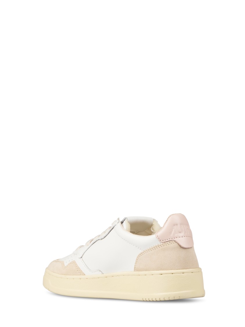 Autry Low-top Sneakers With Leather And Suede Accents In Multi