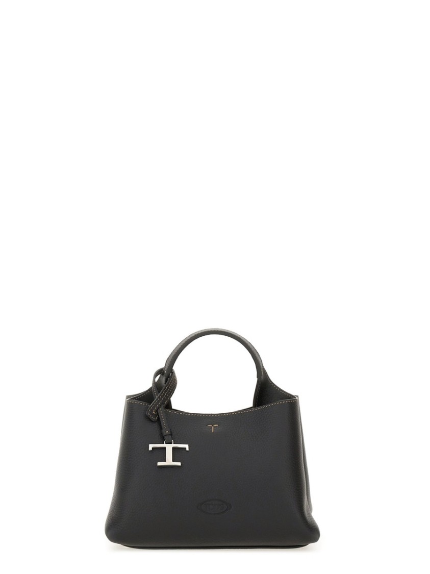 Tod's Apa Sacca Micro Pend. T Trac Pelle In Black