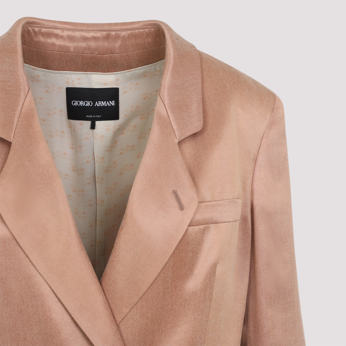 Giorgio Armani Double-breasted Blazer In Pink
