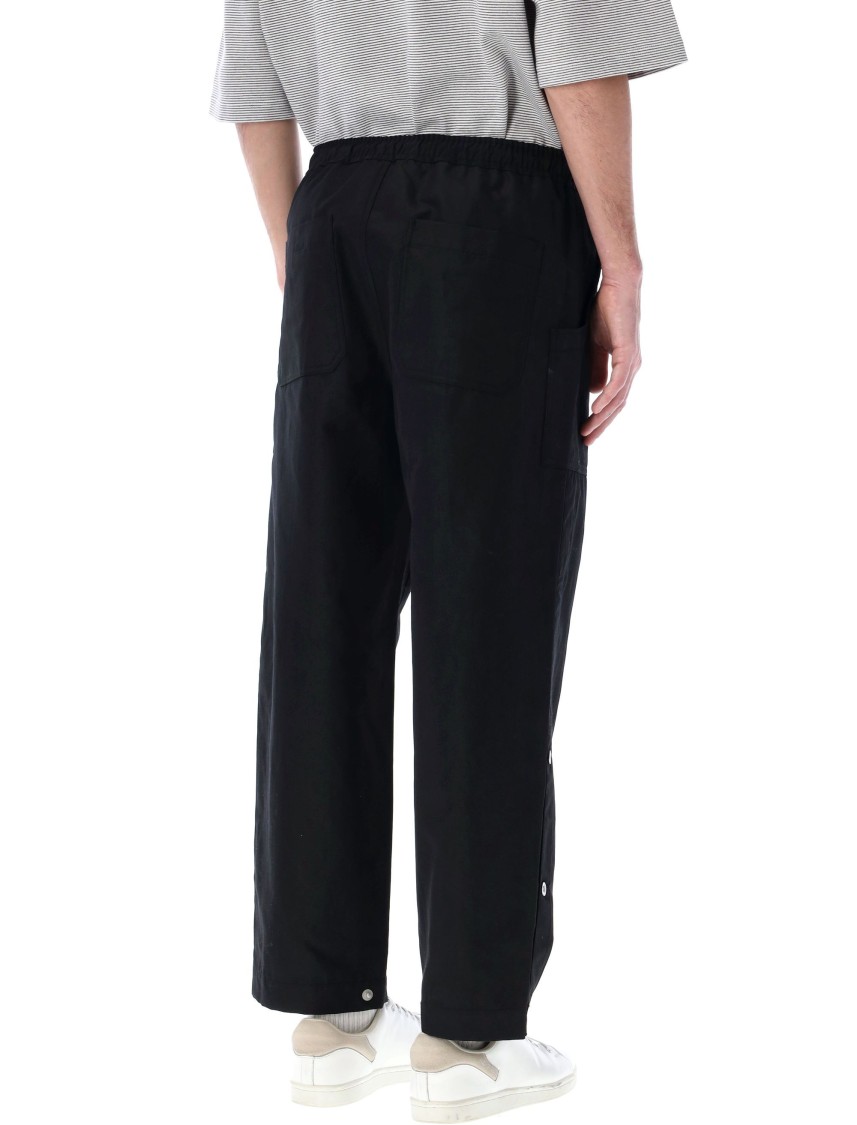 Comme Des Garçons Buttoned Pant With Elasticated Waist In Black
