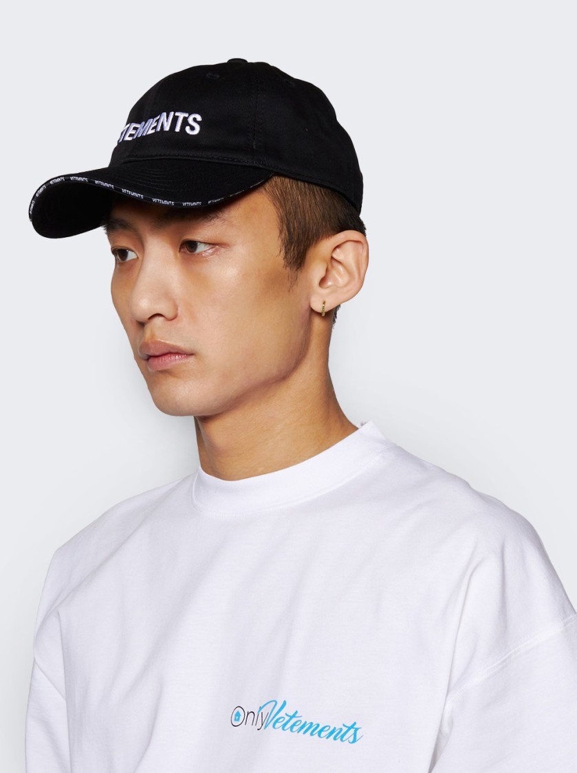 Vetements Logo Cap Black