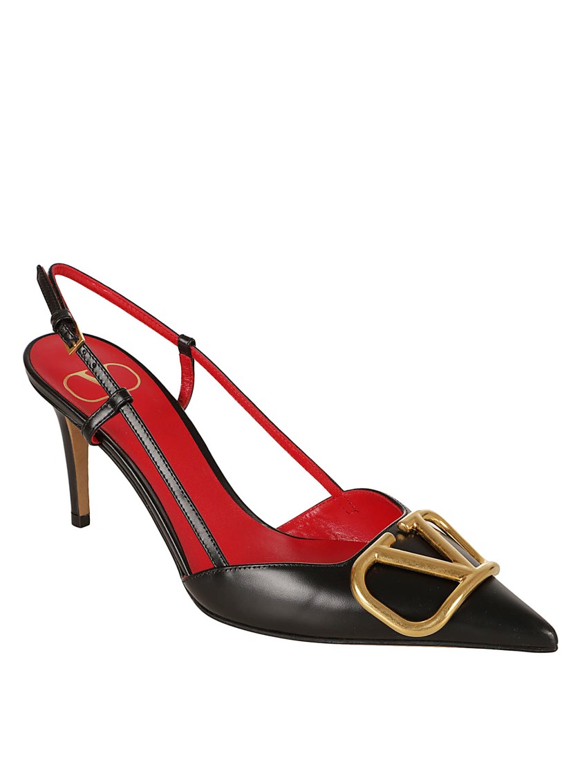 Valentino Garavani Pointed Toe Stiletto In Red