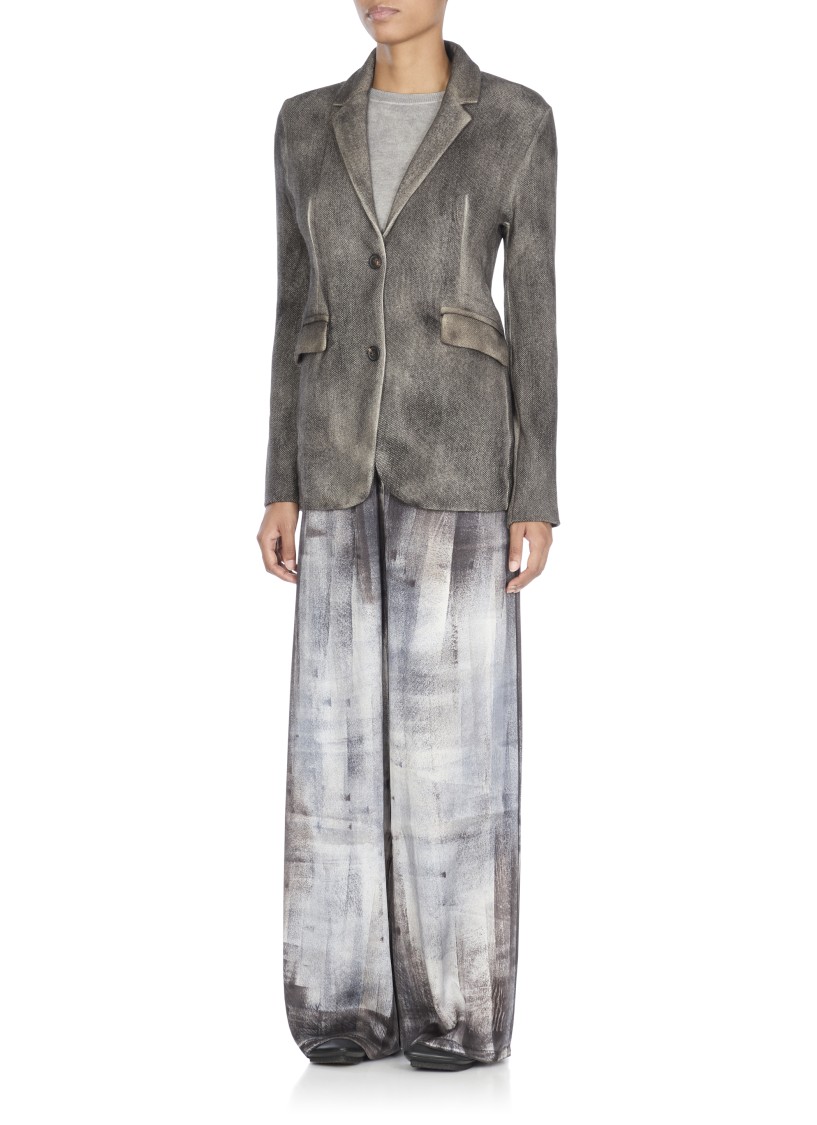 Avant Toi Grey Wool And Cashmere Blazer In Black