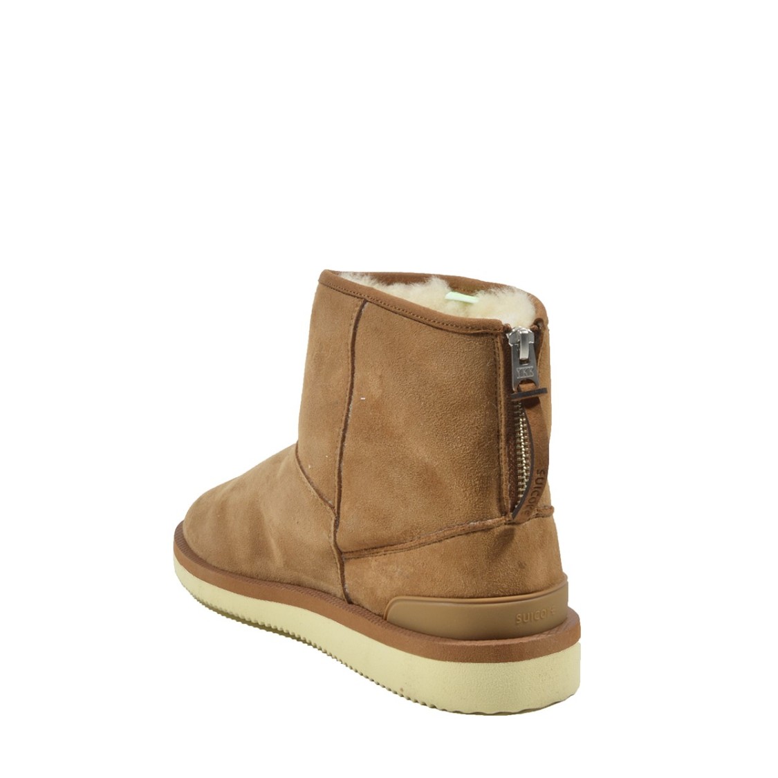 Suicoke Suede Ankle Boot With Shearling Lining