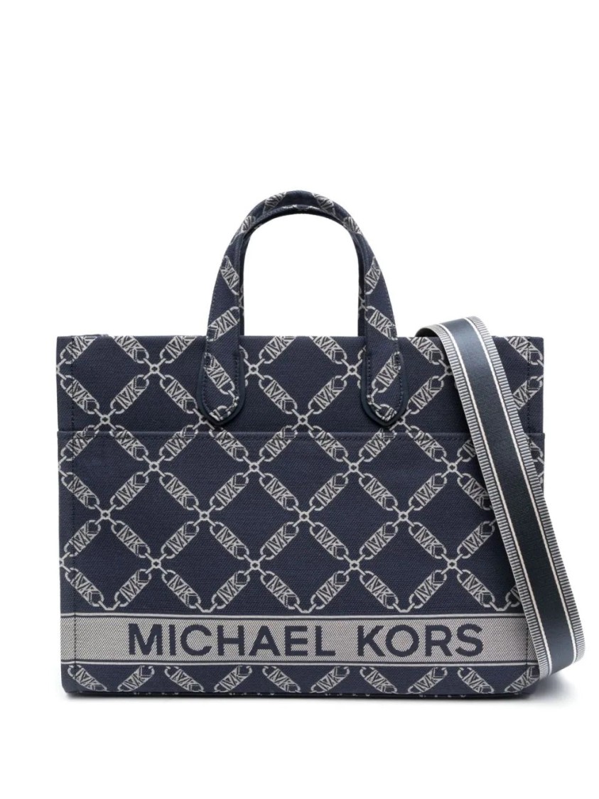 Michael Kors Lg Grab Tote Bag In Blue