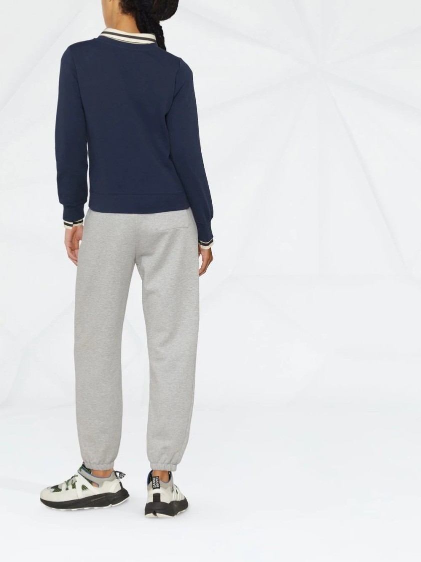 Apc A.p.c. Classic Blue Tina Cardigan In Blue
