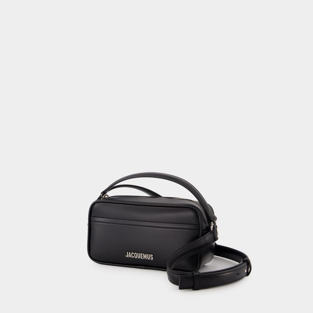 Shop Jacquemus Le Baneto Crossbody - Leather - Black