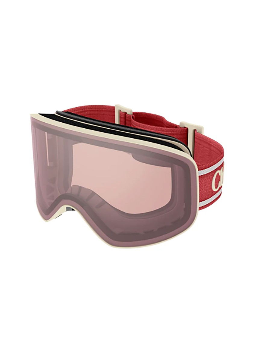 Chloé Rounded Frame Sunglasses With Wide Lenses And Durable Finish In Pink
